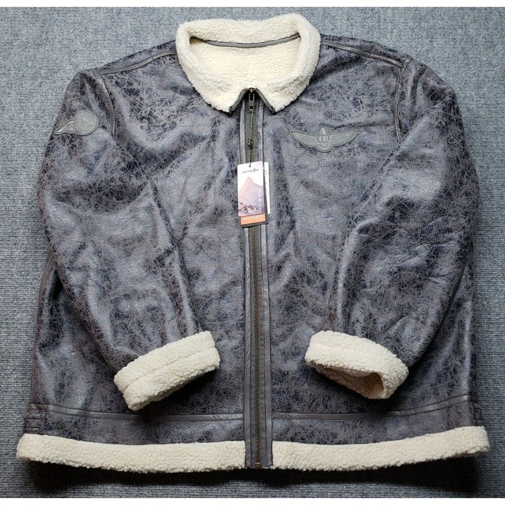 Free Soldier Tactical Bomber Jacket Mens Size 3XL Gray Polyester Full Zip New